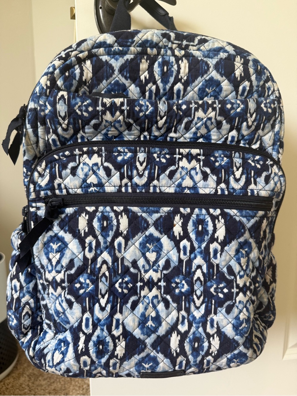 Vera Bradley Quilted Blue Patterned Backpack